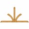Ekena Millwork Richland Rough Sawn Timber Gable Bracket, Western Red Cedar, 108"W x 58"H x 4"D x 6"F, 13/12 Pitch GBW108X58X0406RIC00RWR - alternate 1